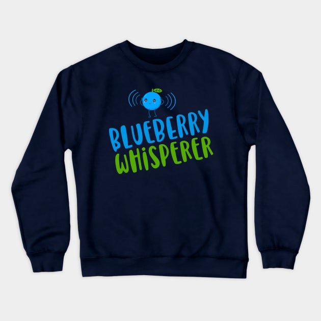 Blueberry Whisperer Crewneck Sweatshirt by Jitterfly